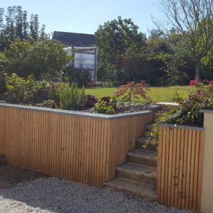 Ameline Arbora Paysagiste escalier jardin dalle plouer sur rance- escaliers-murets