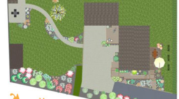 Ameline Arbora - Présentation de projet d'aménagement de jardin - Plan 2D