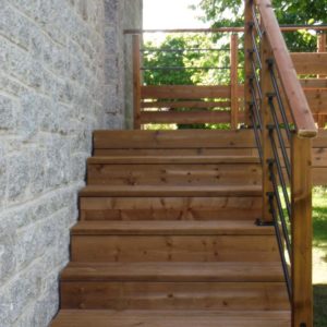 escalier de jardin Ameline Arbora paysagiste